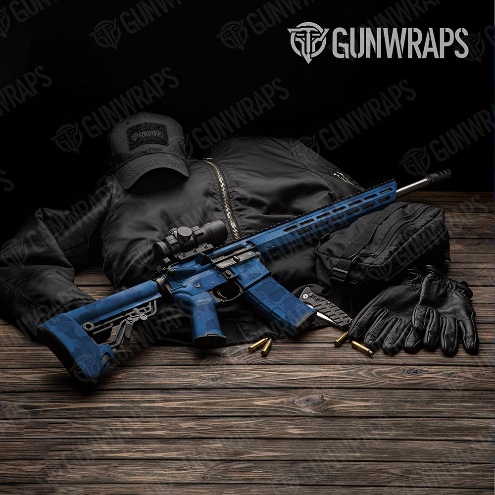 Bape Elite Blue AR-15 Gun Skin Vinyl Wraps