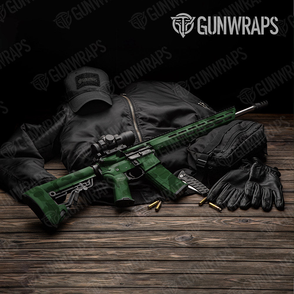 Bape Elite Green AR-15 Gun Skin Vinyl Wraps