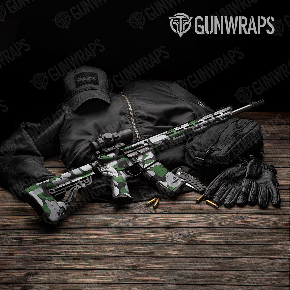Bape Green Tiger AR-15 Gun Skin Vinyl Wraps