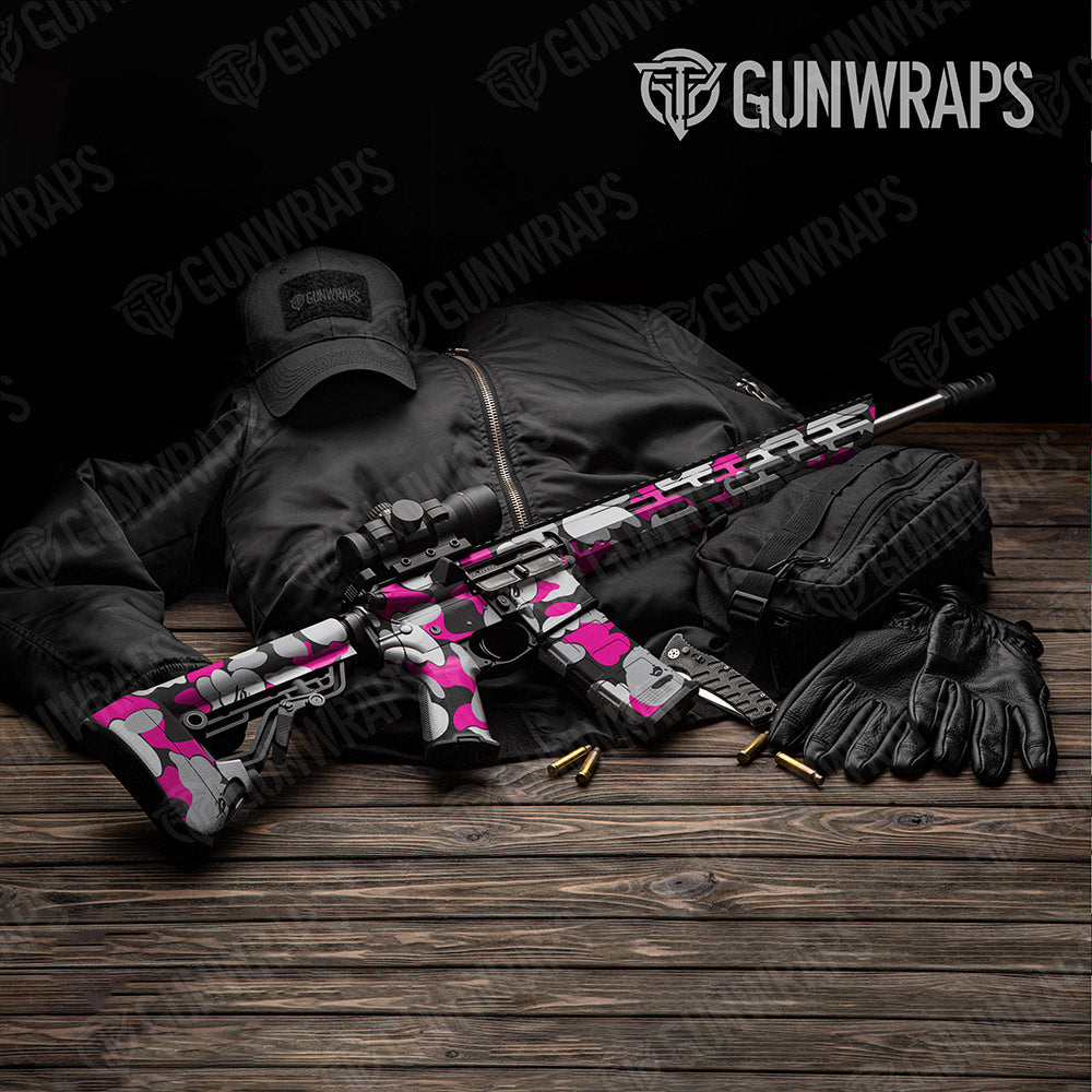 Bape Magenta Tiger AR-15 Gun Skin Vinyl Wraps