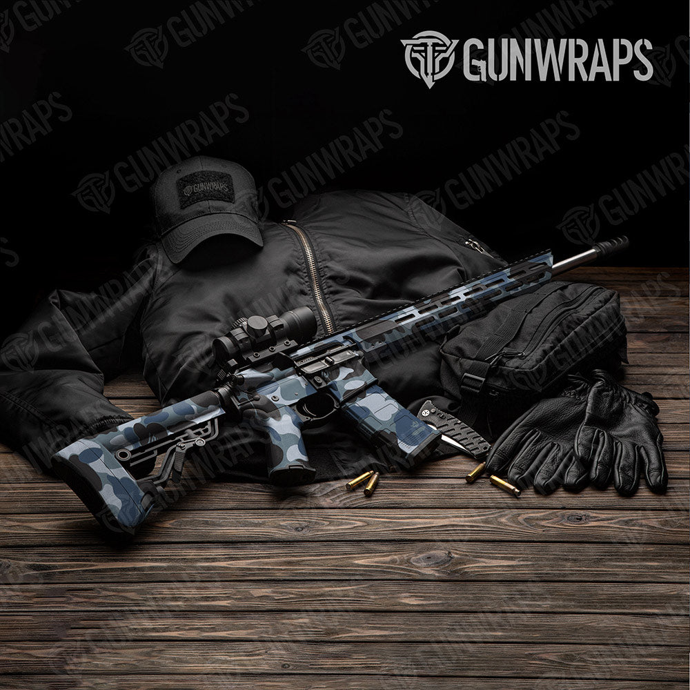 Bape Navy AR-15 Gun Skin Vinyl Wraps