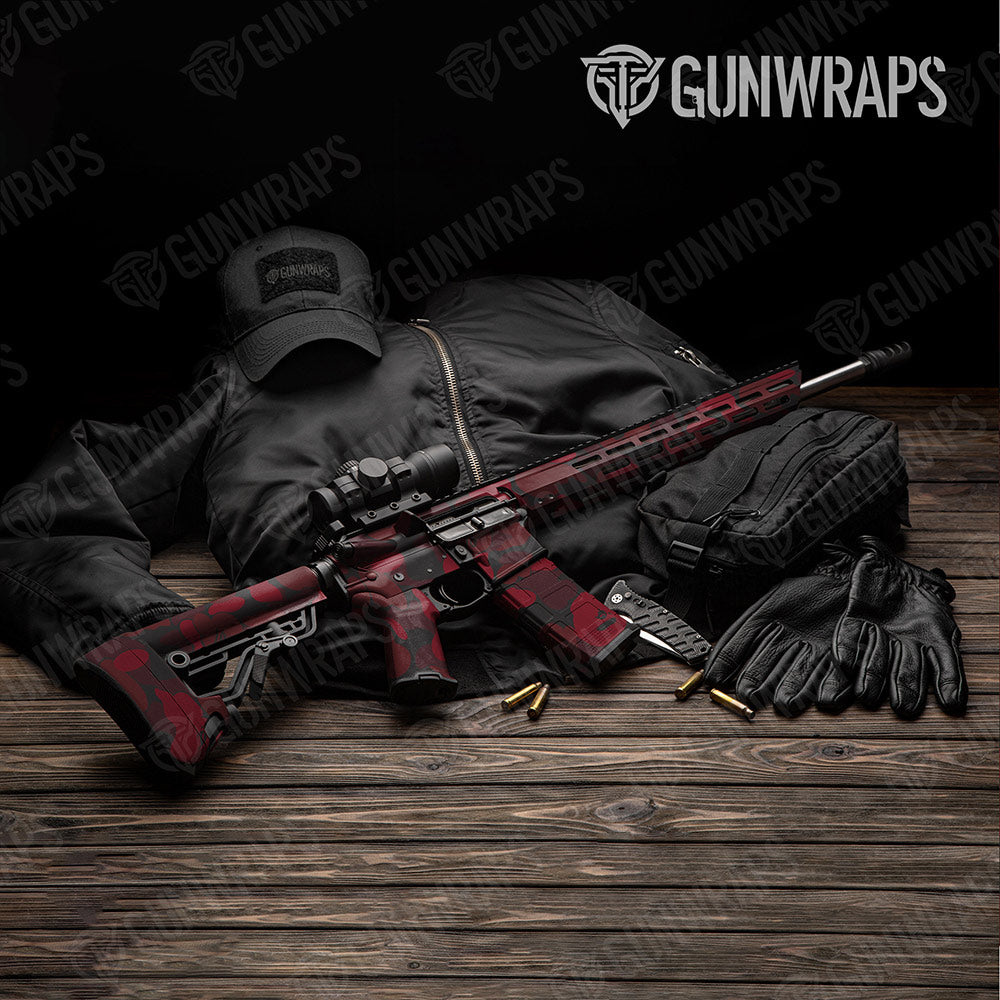 Bape Vampire Red AR-15 Gun Skin Vinyl Wraps