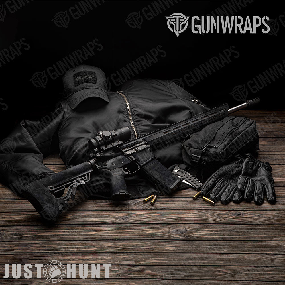 Just Hunt Deceptive Camo Darkened AR-15 Gun Skin Vinyl Wraps