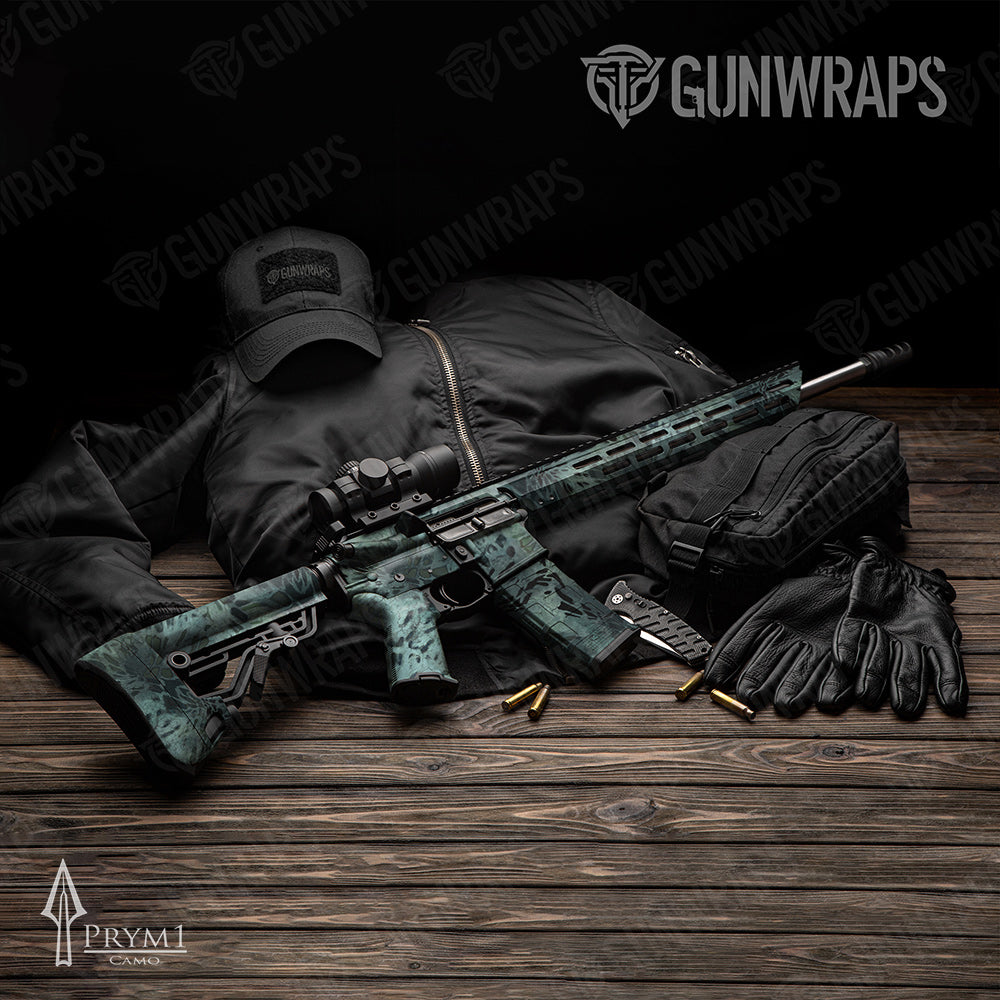 Prym1 Camo Blue Haze AR-15 Gun Skin Vinyl Wraps