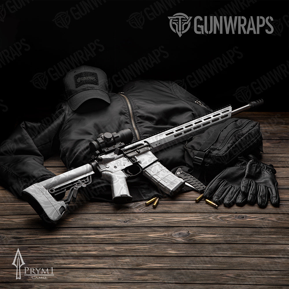Prym1 OS White AR-15 Gun Skin Vinyl Wraps