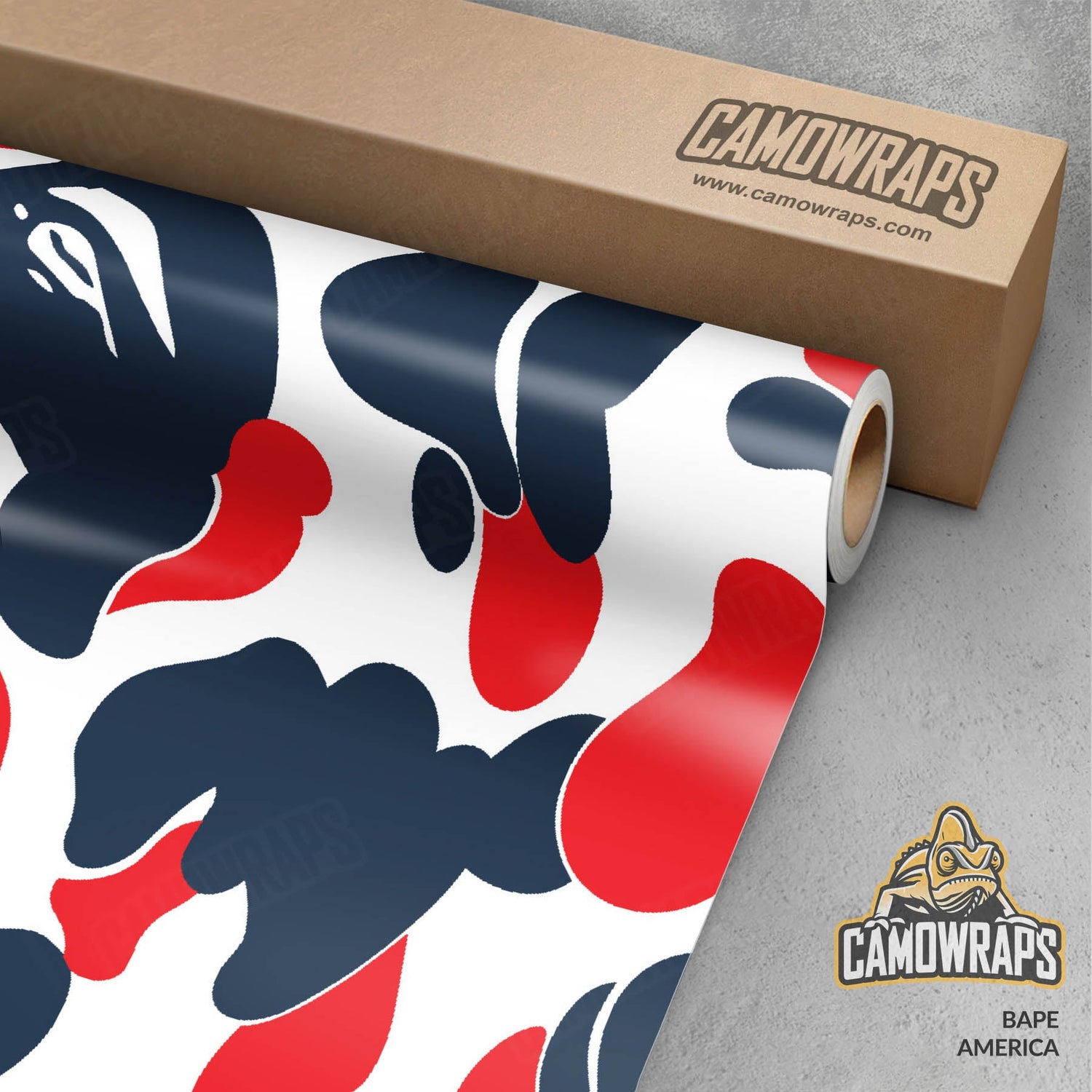 Bape America Vinyl Wrap | Blowout Stock | Avery Dennison Media | Gloss Finish | 4ft x 6ft | 114067