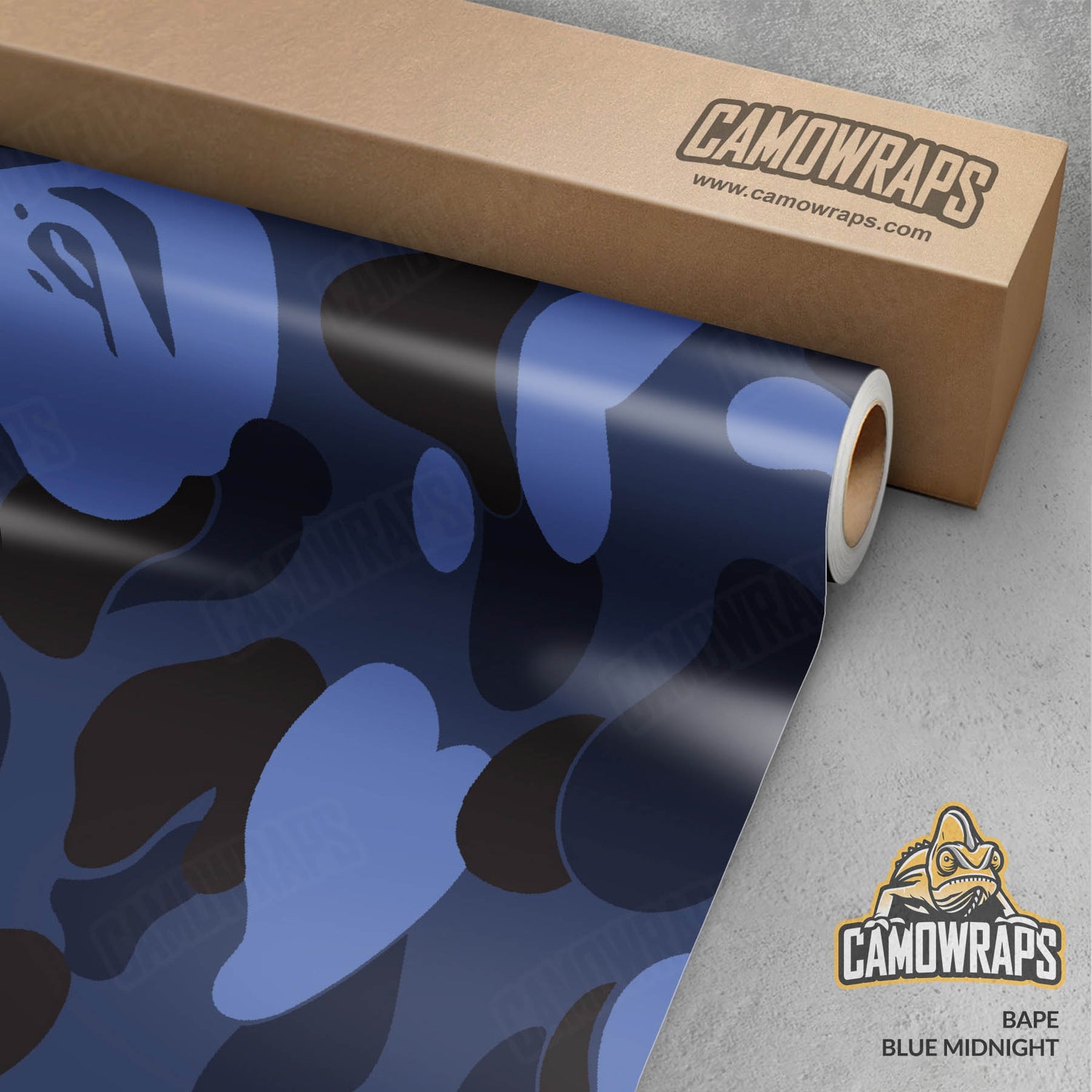 Bape Blue Midnight Gun Skin Vinyl Wrap