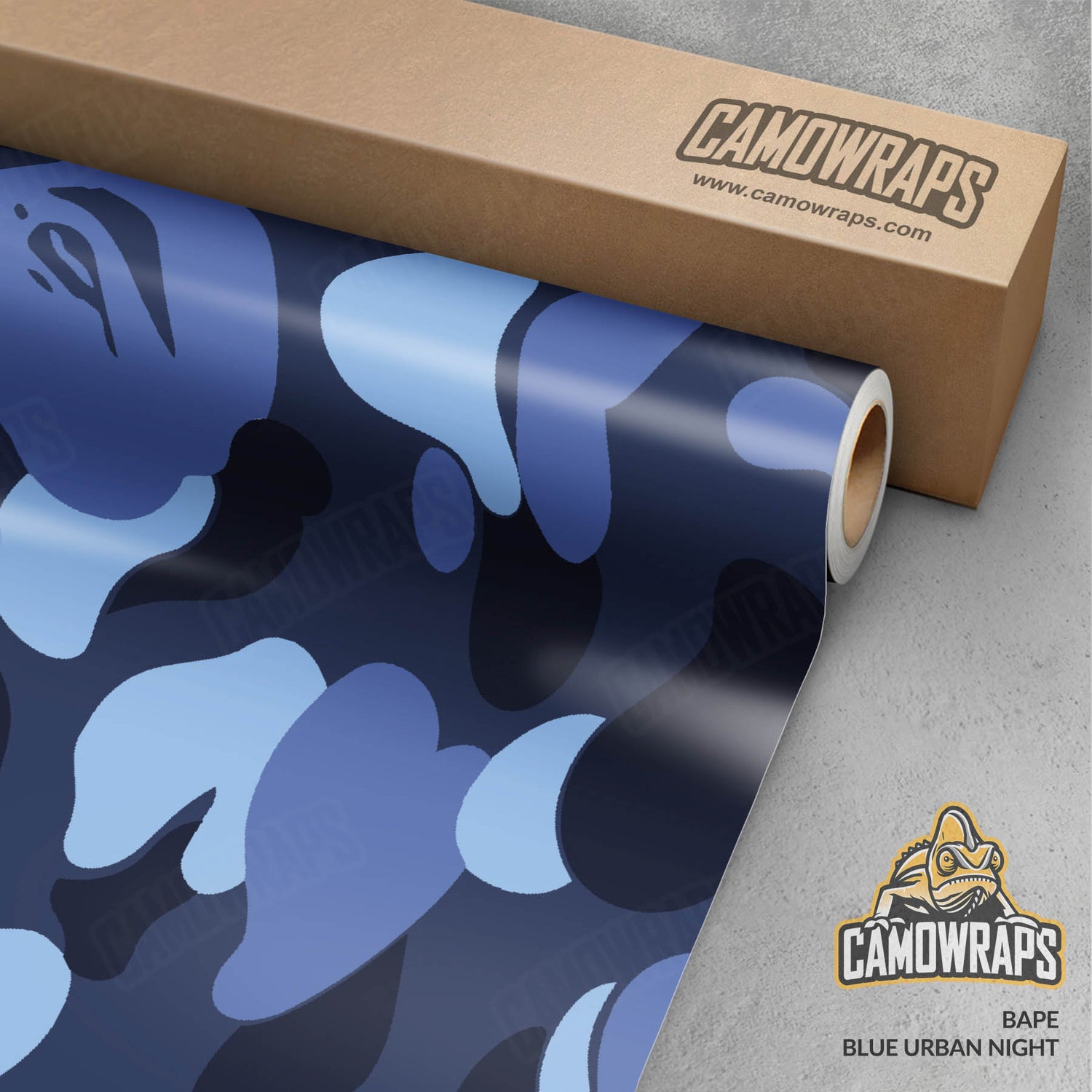 Bape Blue Urban Night Gun Skin Vinyl Wrap