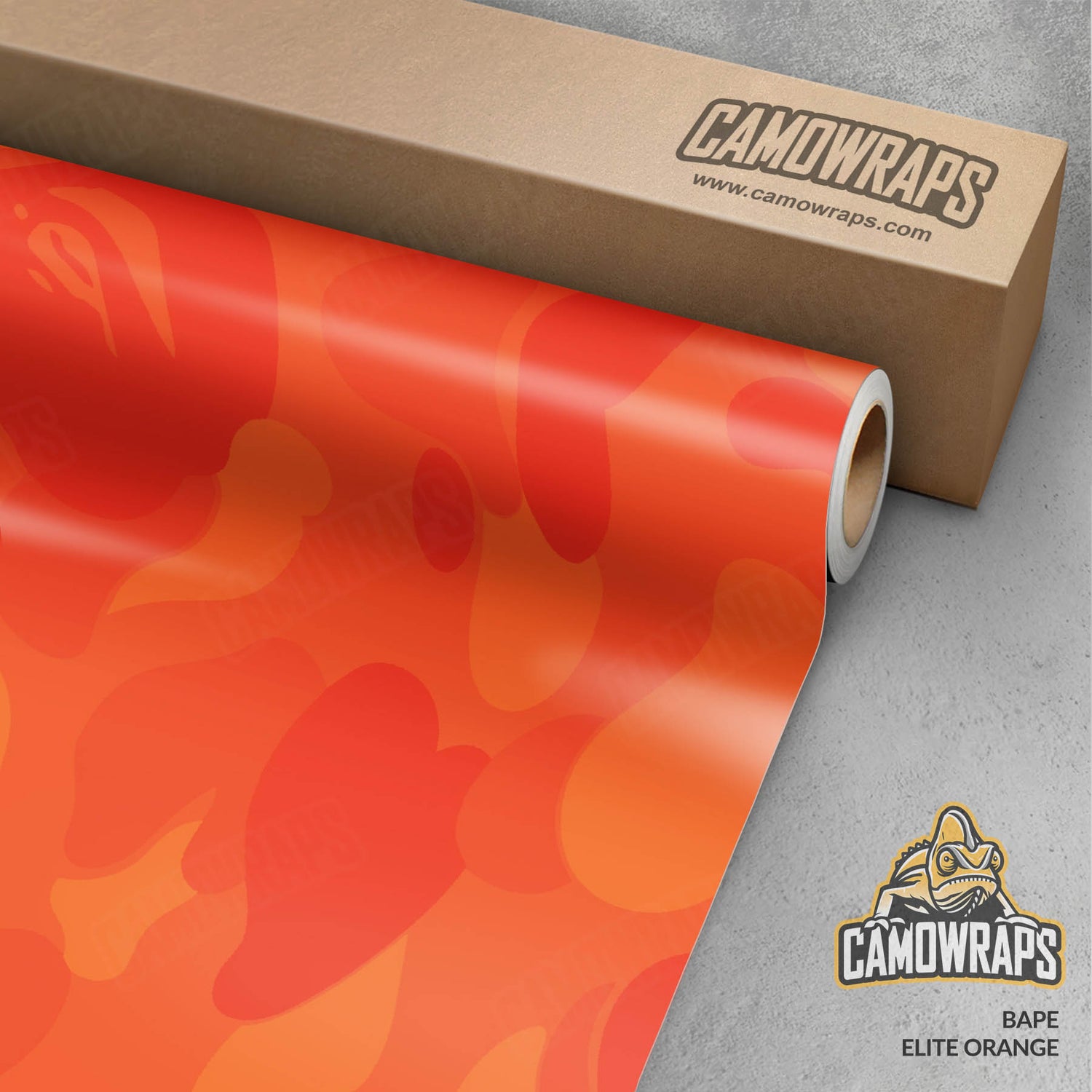 Bape Elite Orange Gun Skin Vinyl Wrap