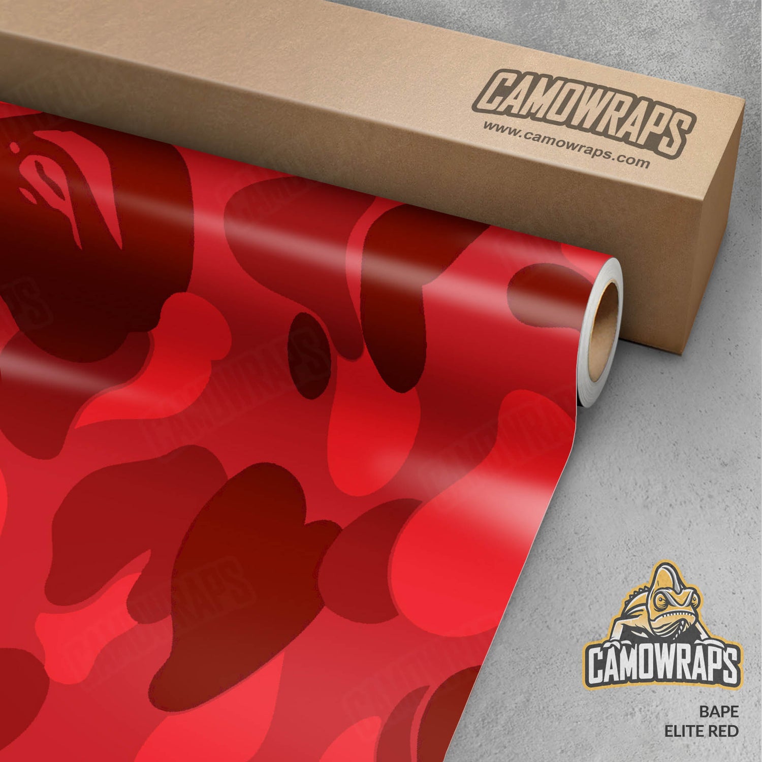 Bape Elite Red Gun Skin Vinyl Wrap