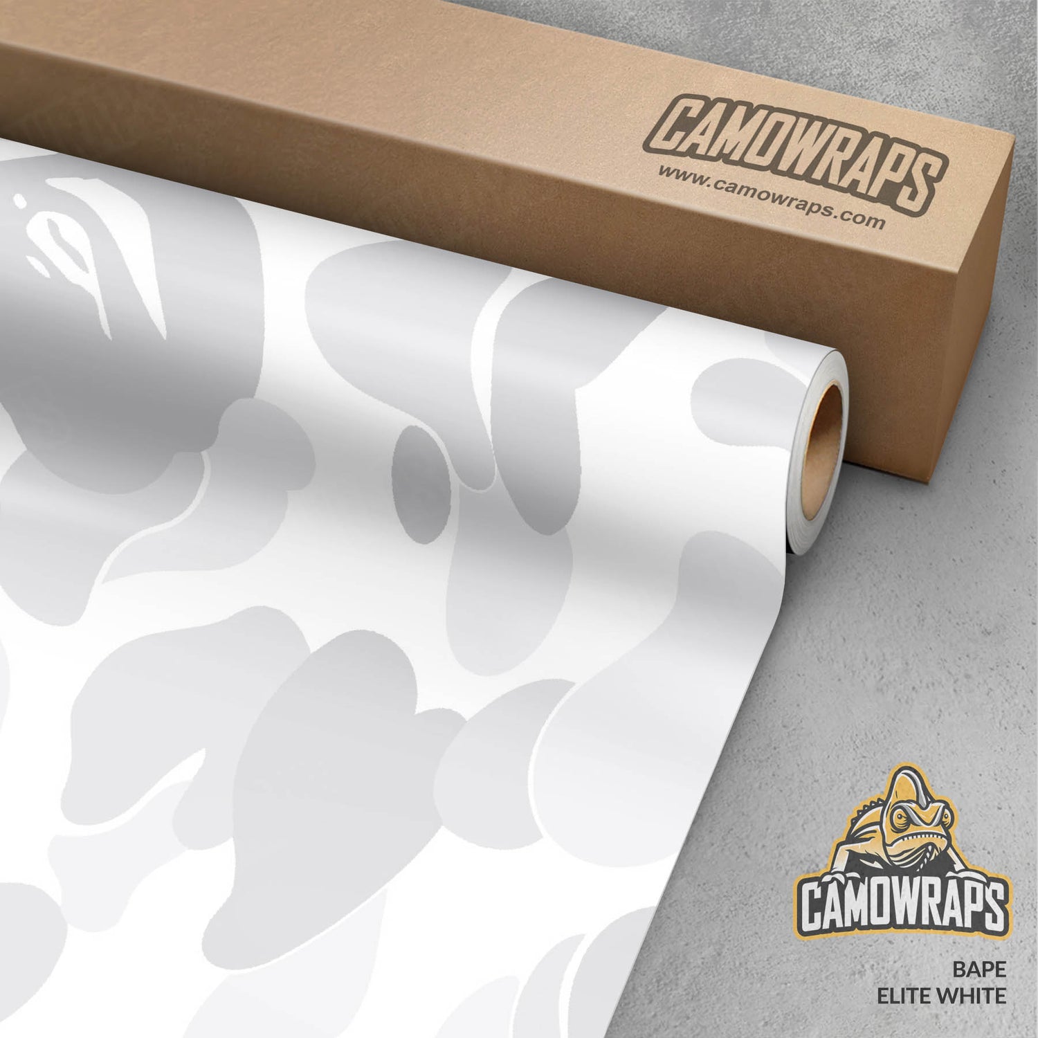 Bape Elite White Gun Skin Vinyl Wrap