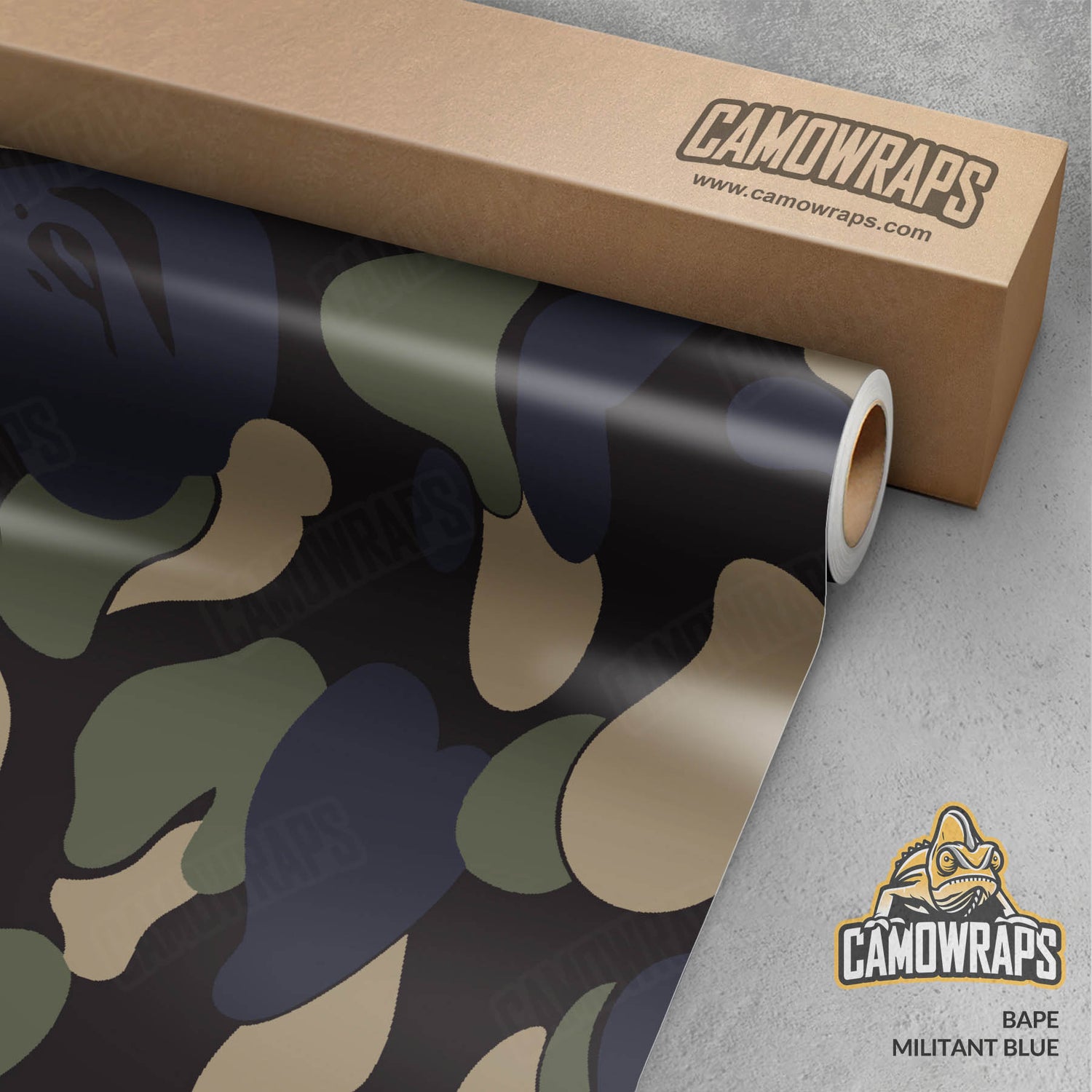 Bape Militant Blue Gun Skin Vinyl Wrap
