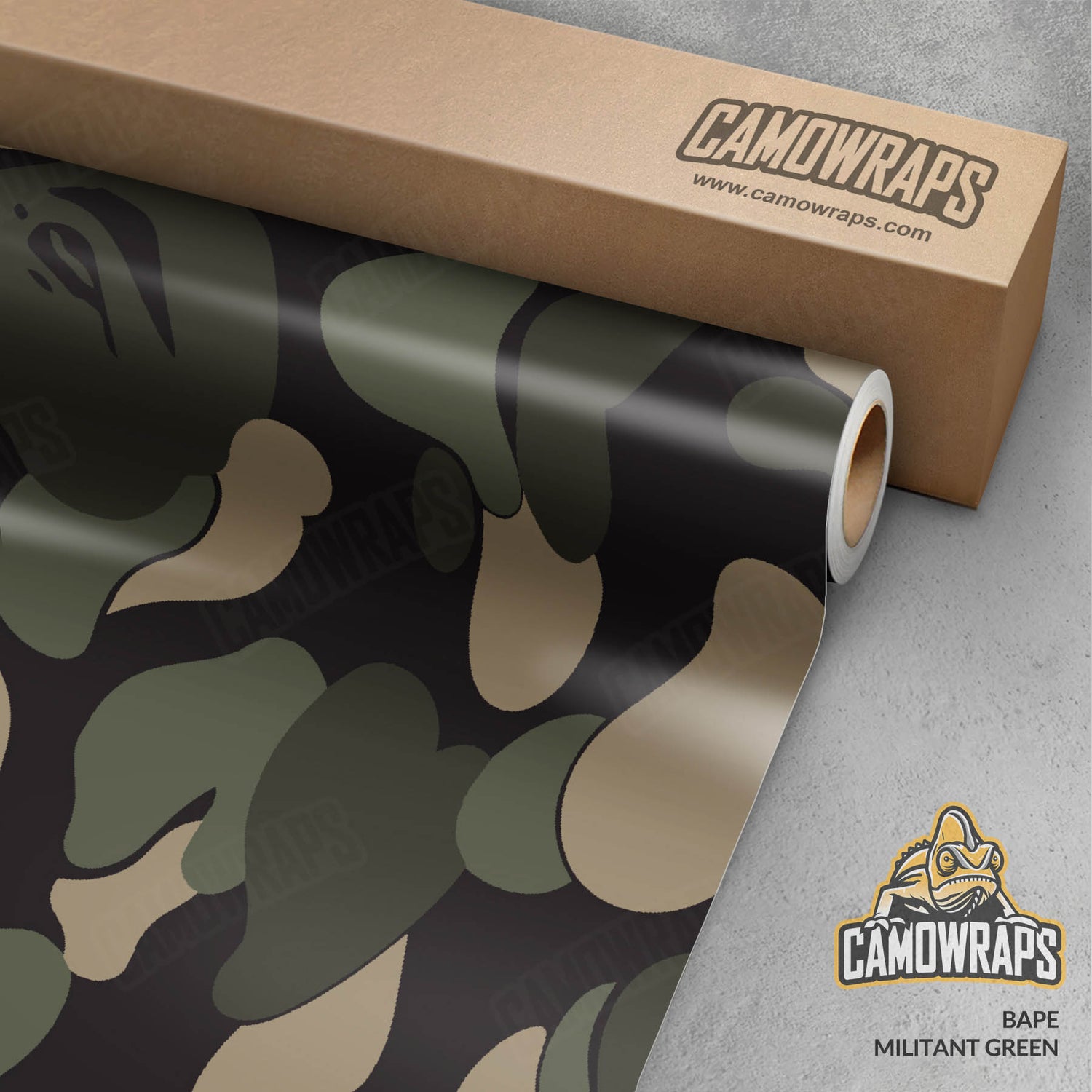 Bape Militant Green Gun Skin Vinyl Wrap