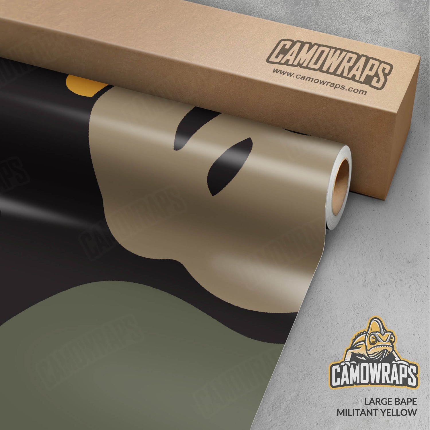 Bape Militant Yellow Gun Skin Vinyl Wrap