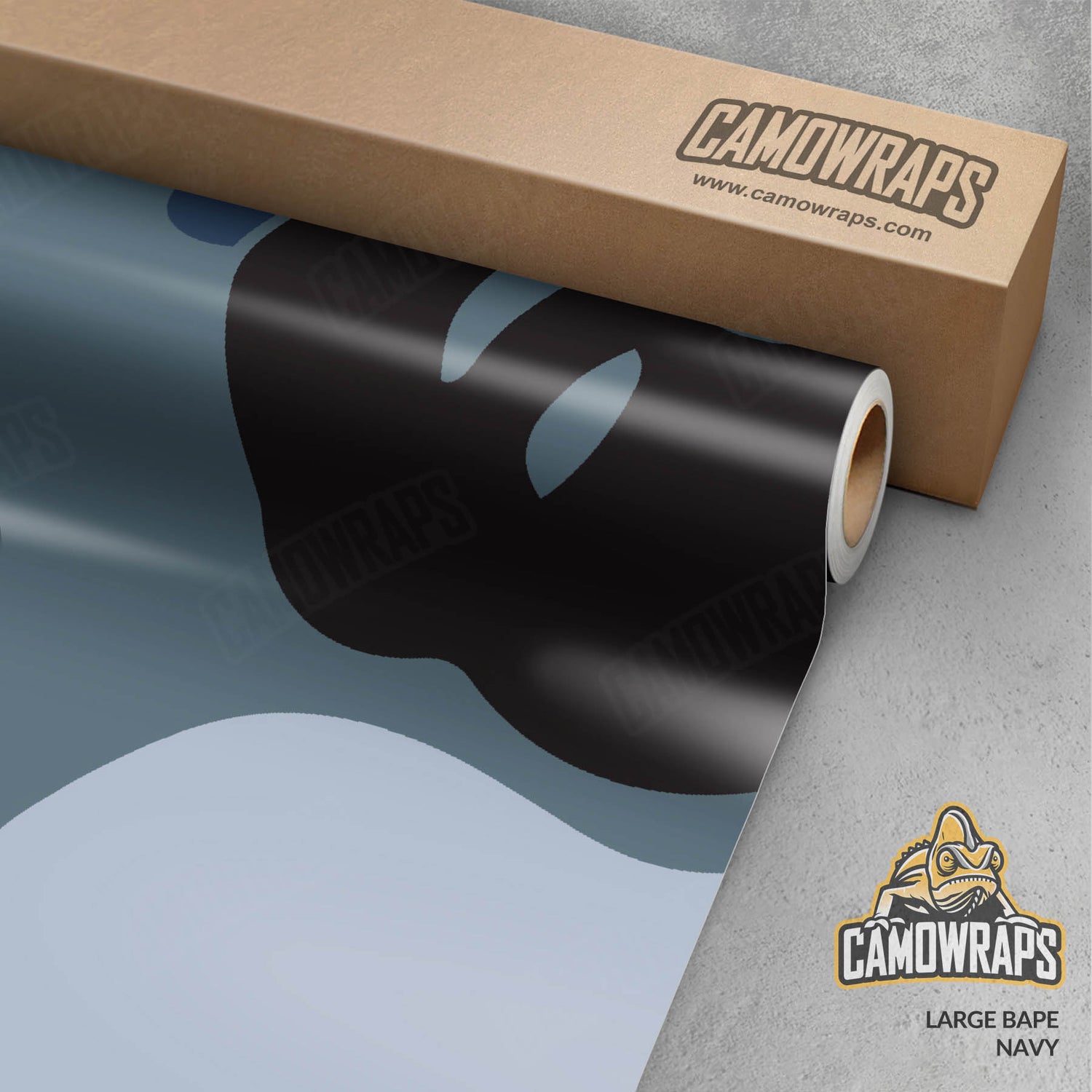 Bape Navy Gun Skin Vinyl Wrap