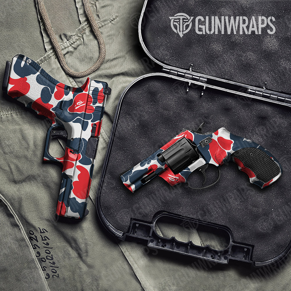 Bape America Handgun Gun Skin Vinyl Wraps