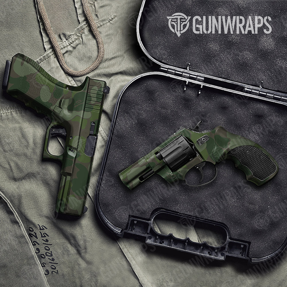Bape Army Dark Green Handgun Gun Skin Vinyl Wraps