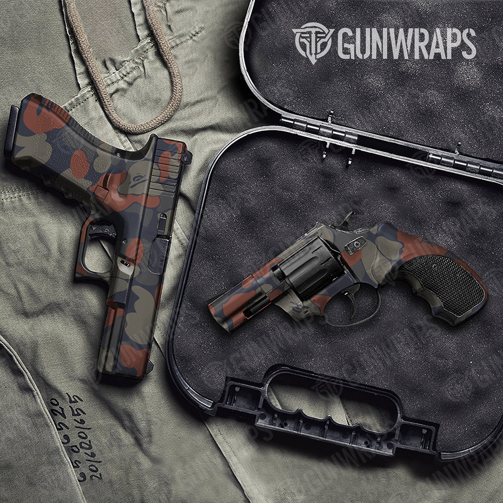 Bape Blue Copper Handgun Gun Skin Vinyl Wraps