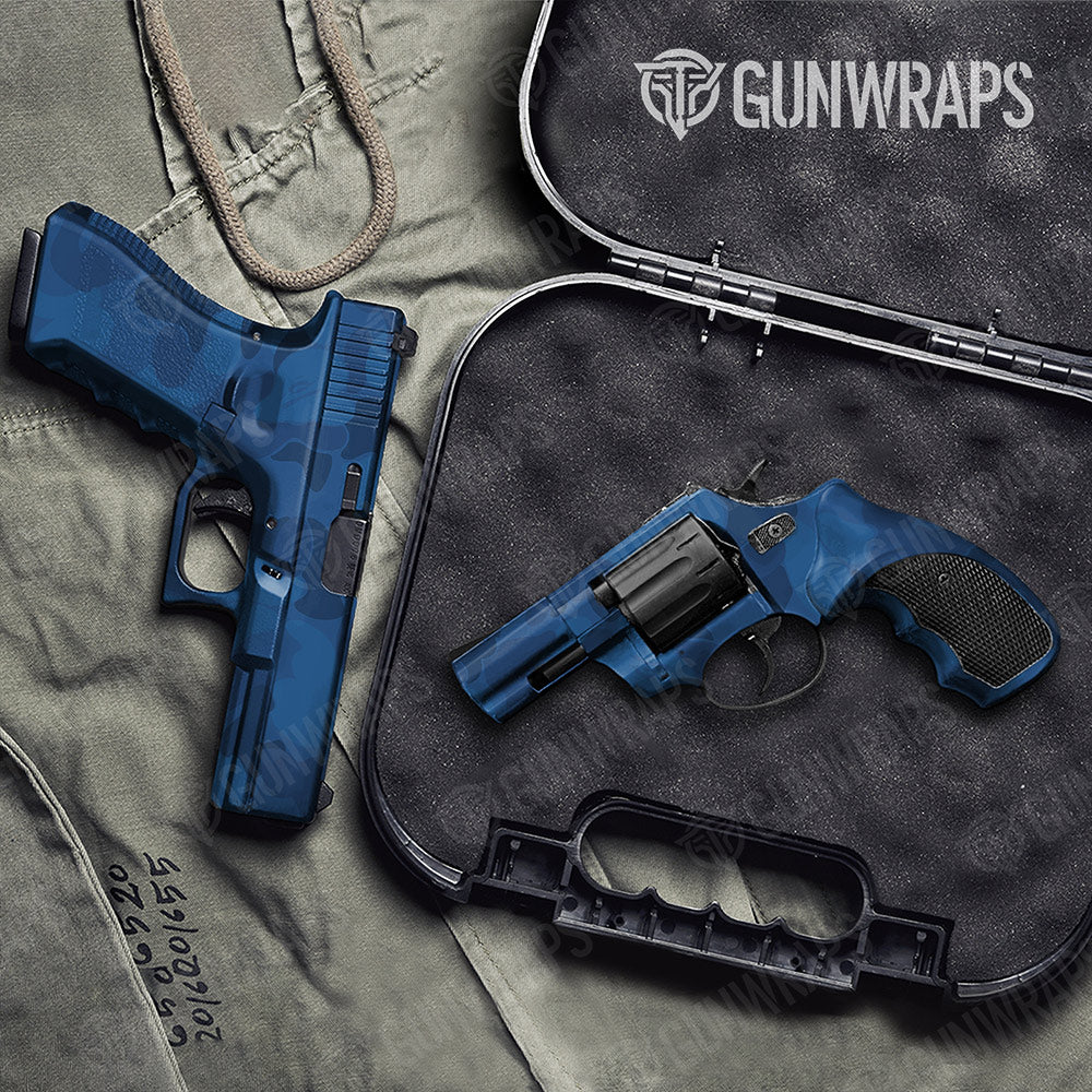 Bape Elite Blue Handgun Gun Skin Vinyl Wraps