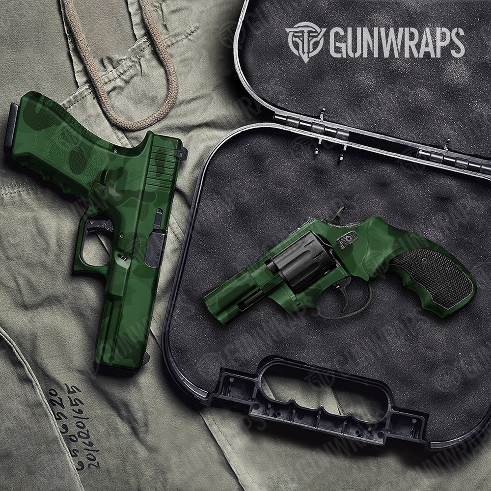Bape Elite Green Handgun Gun Skin Vinyl Wraps