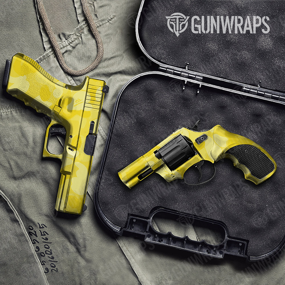 Bape Elite Yellow Handgun Gun Skin Vinyl Wraps