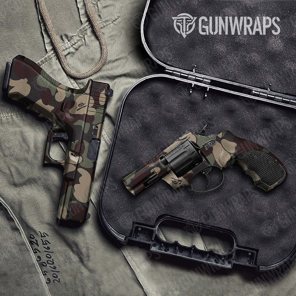Bape Militant Blood Handgun Gun Skin Vinyl Wraps