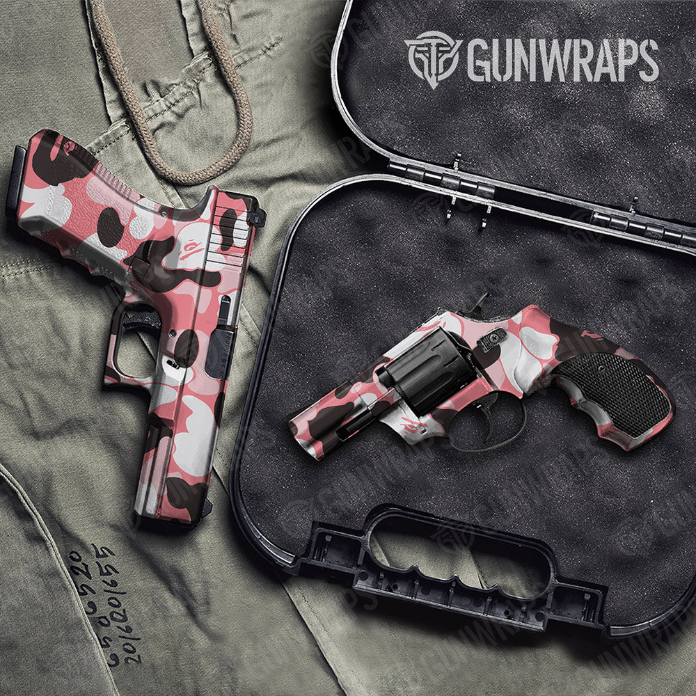 Bape Pink Handgun Gun Skin Vinyl Wraps