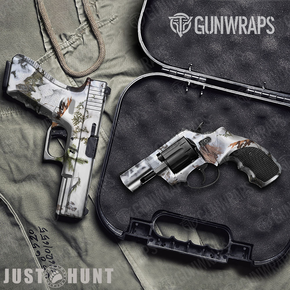 Just Hunt Great White North Handgun Gun Skin Vinyl Wraps