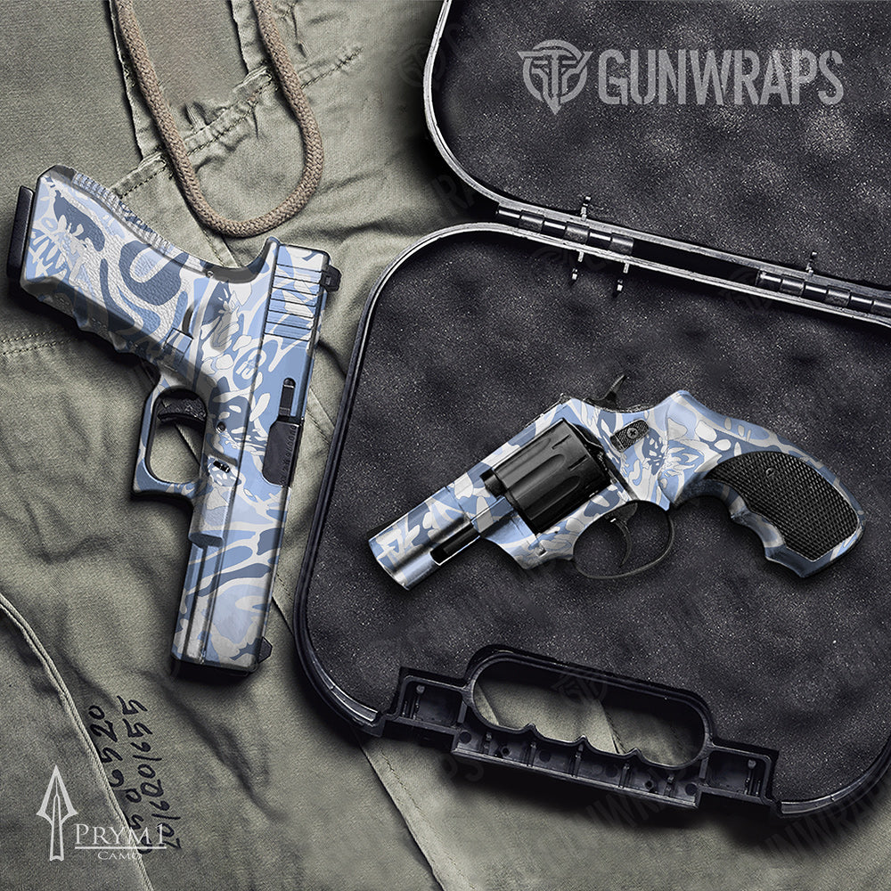 Prym1 OS Blue Handgun Gun Skin Vinyl Wraps