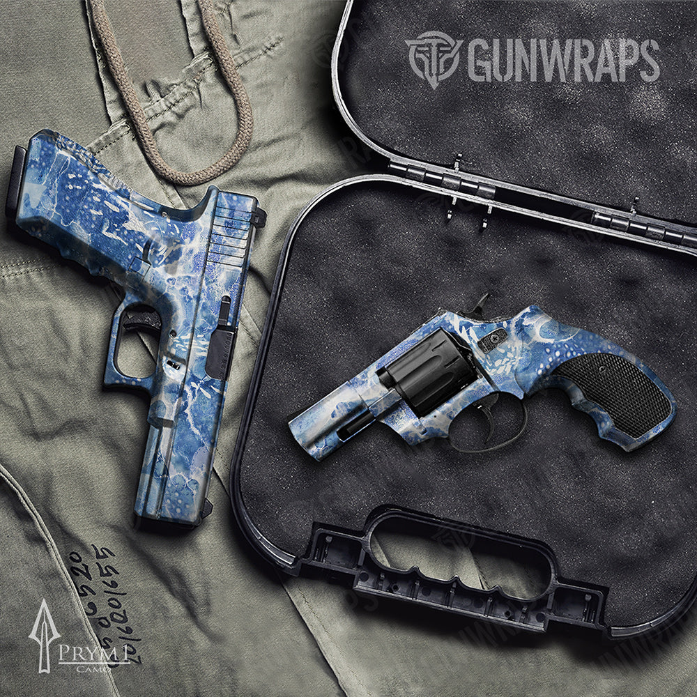 Prym1 Stream Inverted Blue Handgun Gun Skin Vinyl Wraps