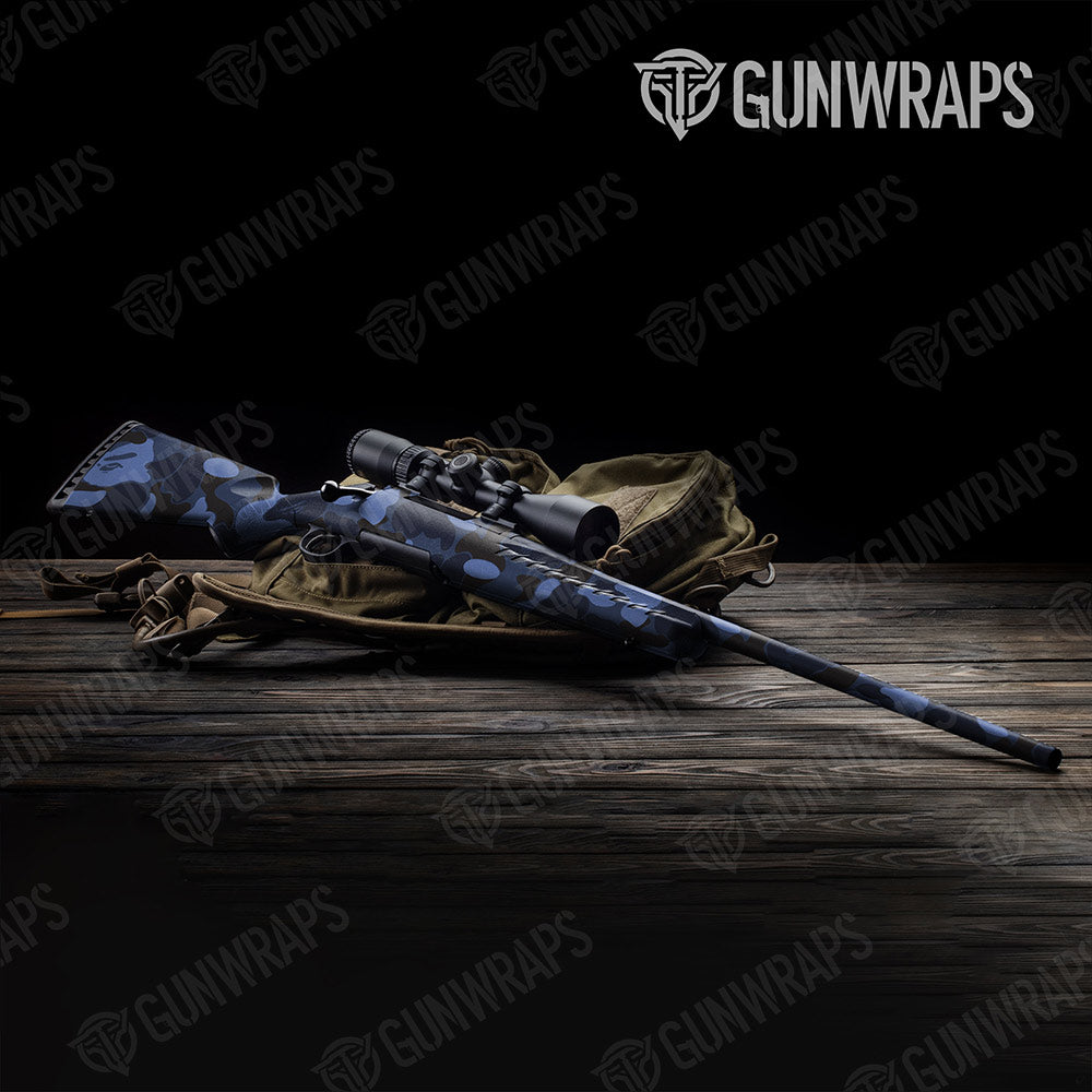 Bape Blue Midnight Rifle Gun Skin Vinyl Wraps
