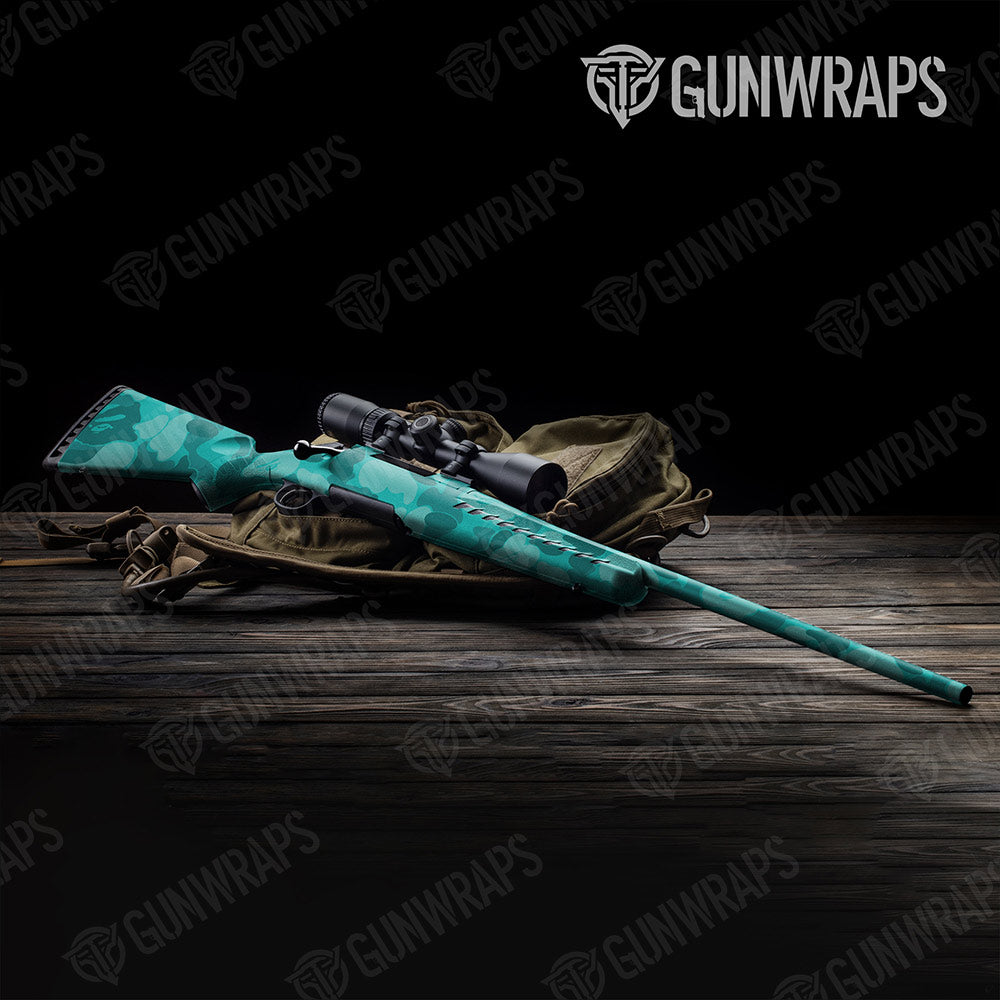 Bape Elite Tiffany Blue Rifle Gun Skin Vinyl Wraps
