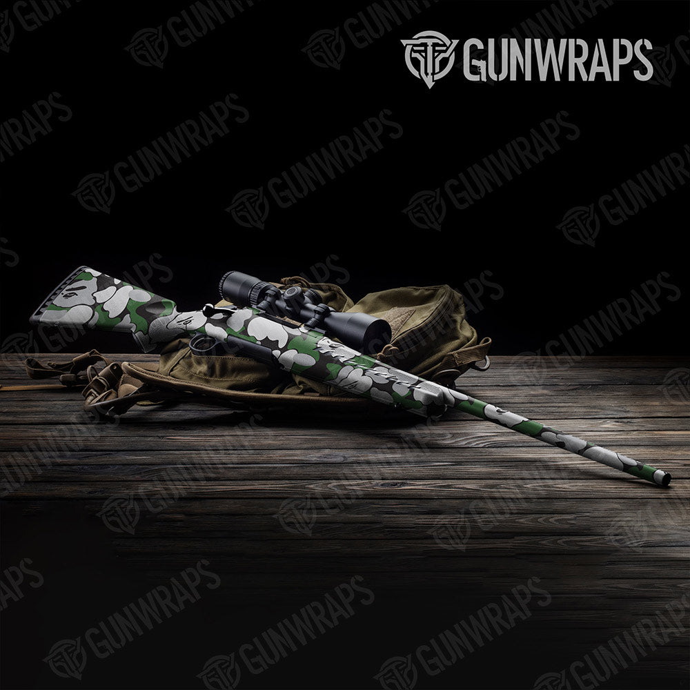 Bape Green Tiger Rifle Gun Skin Vinyl Wraps