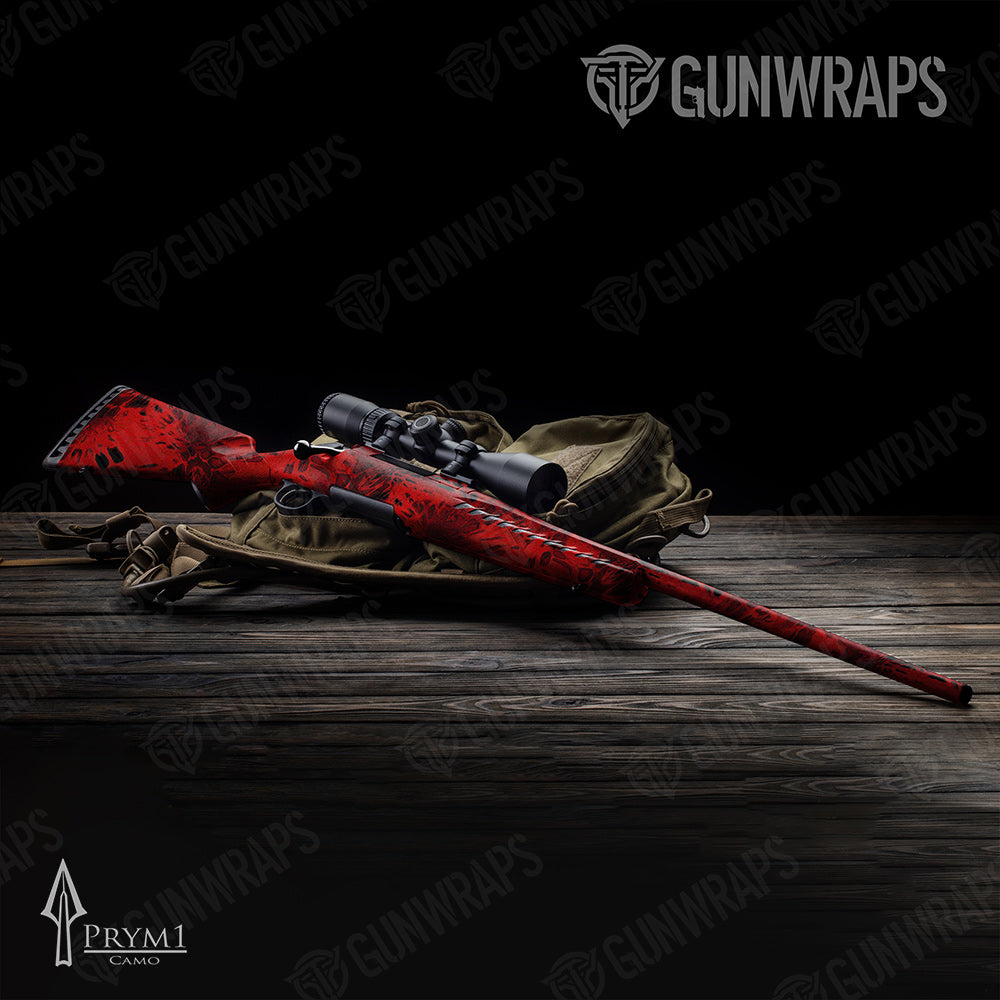 Prym1 Camo Red Rifle Gun Skin Vinyl Wraps