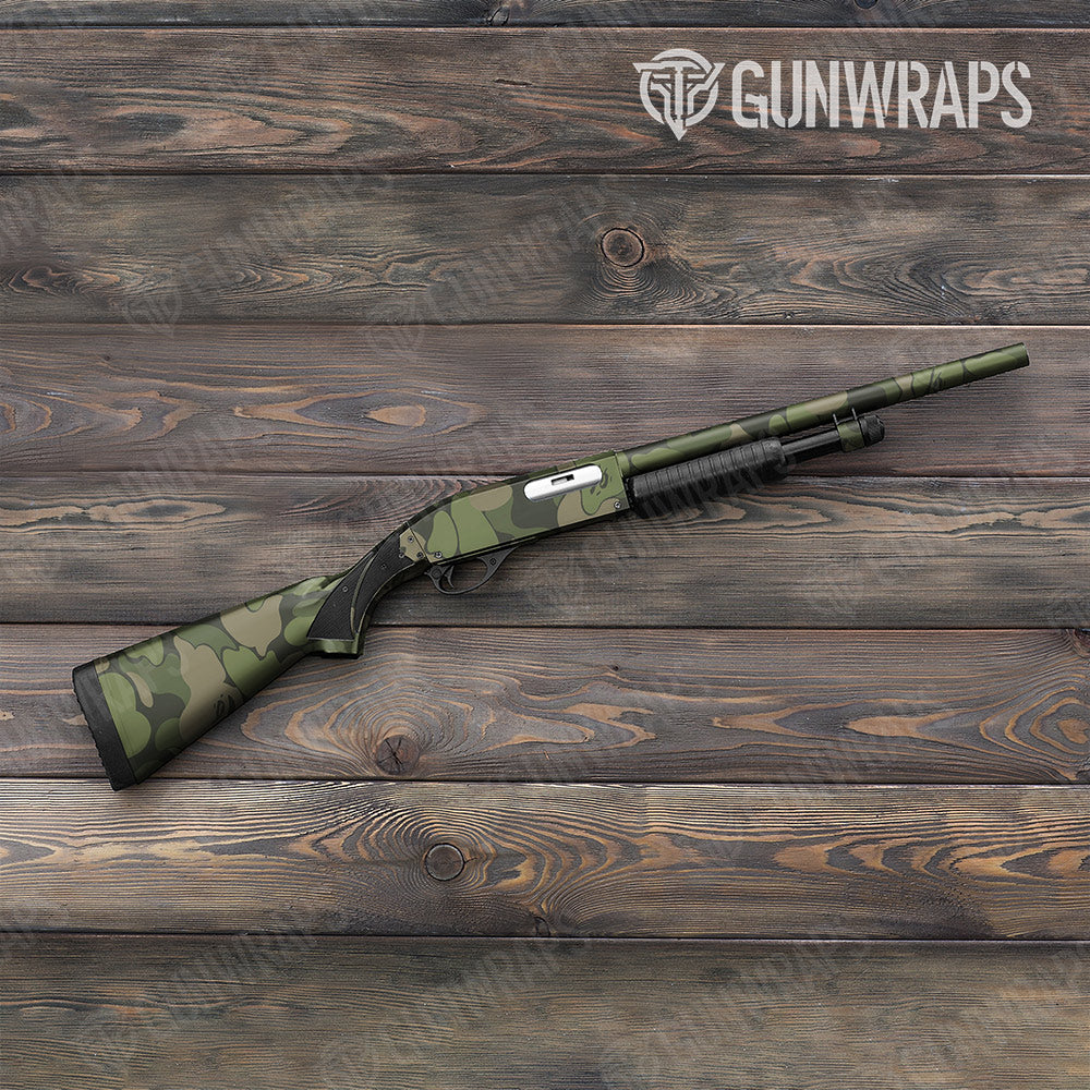 Bape Army Green Shotgun Gun Skin Vinyl Wraps