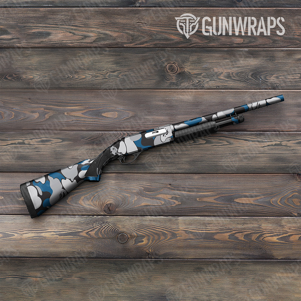 Bape Blue Tiger Shotgun Gun Skin Vinyl Wraps