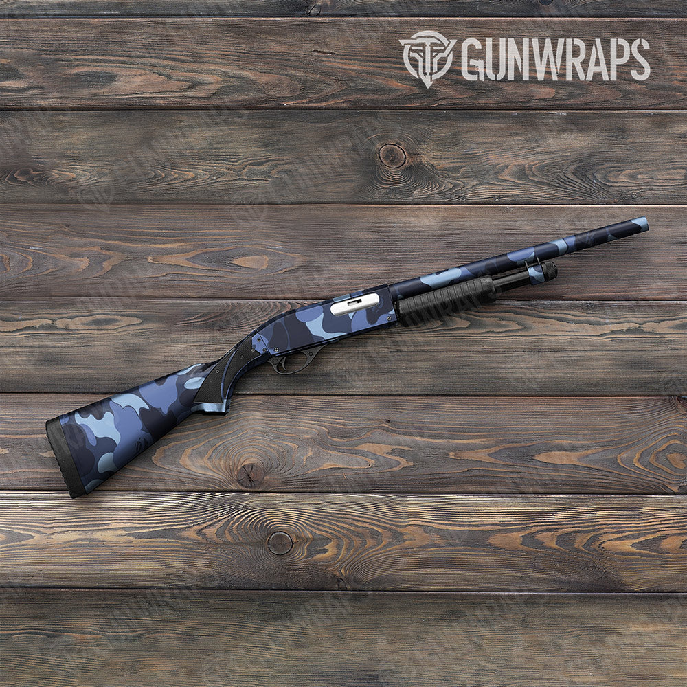 Bape Blue Urban Night Shotgun Gun Skin Vinyl Wraps