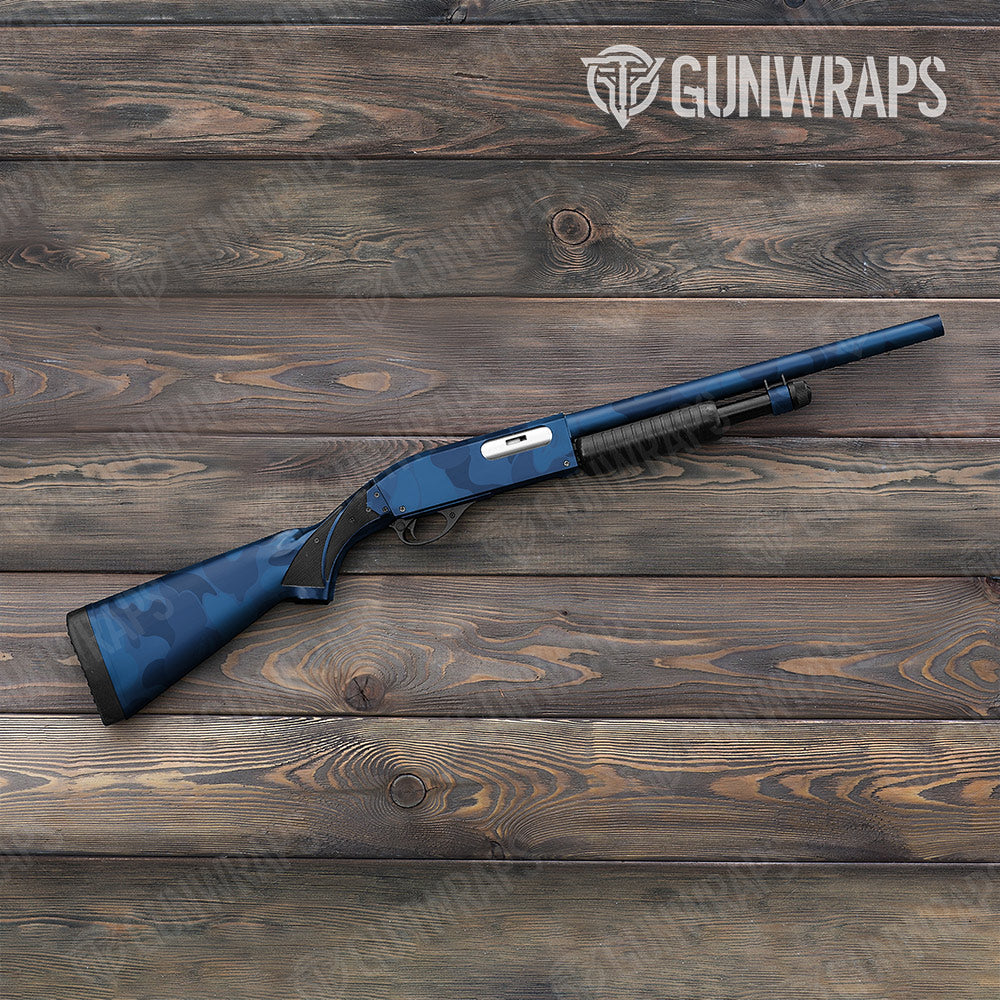 Bape Elite Blue Shotgun Gun Skin Vinyl Wraps