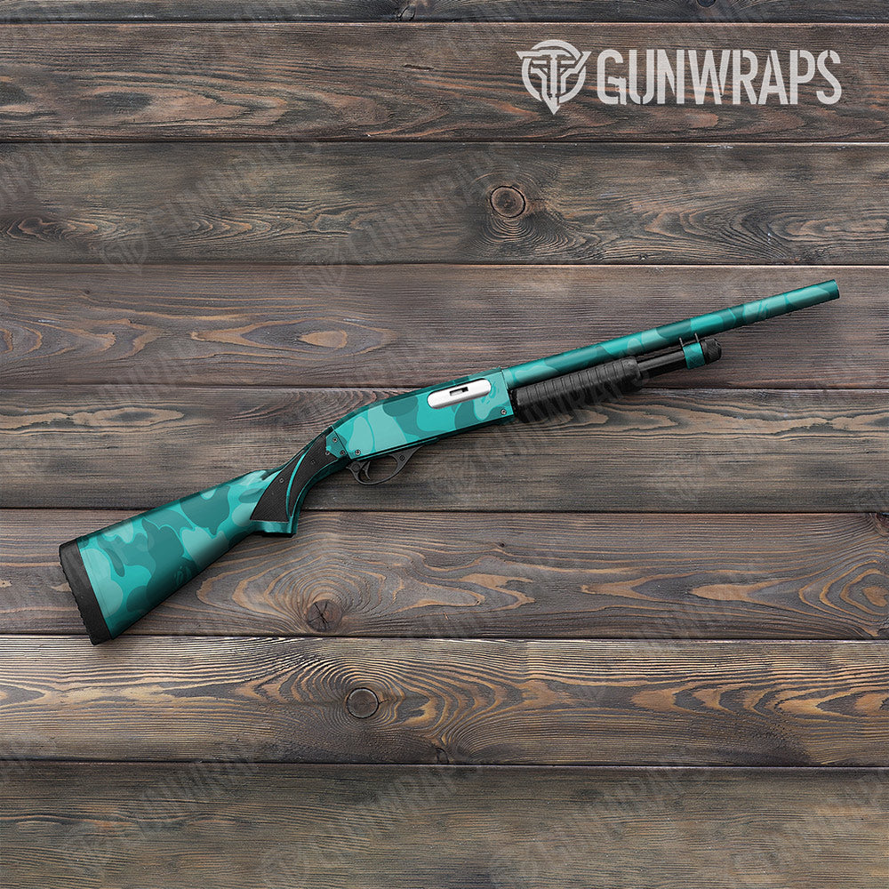 Bape Elite Tiffany Blue Shotgun Gun Skin Vinyl Wraps