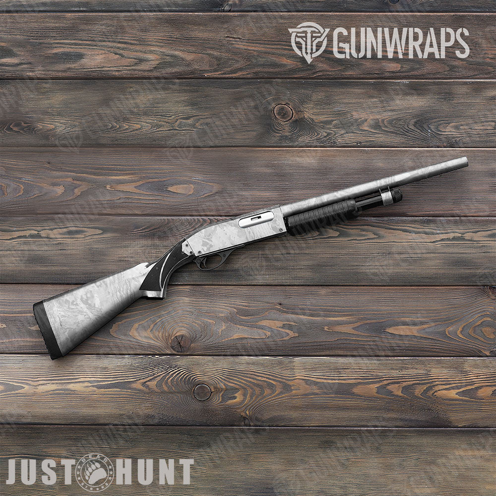 Just Hunt Deceptive Camo Whitened Shotgun Gun Skin Vinyl Wraps