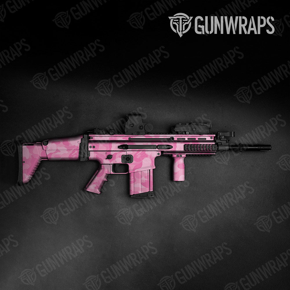 Bape Elite Pink Tactical Gun Skin Vinyl Wraps