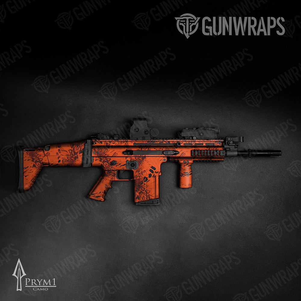 Prym1 Camo Blaze Orange Tactical Gun Skin Vinyl Wraps