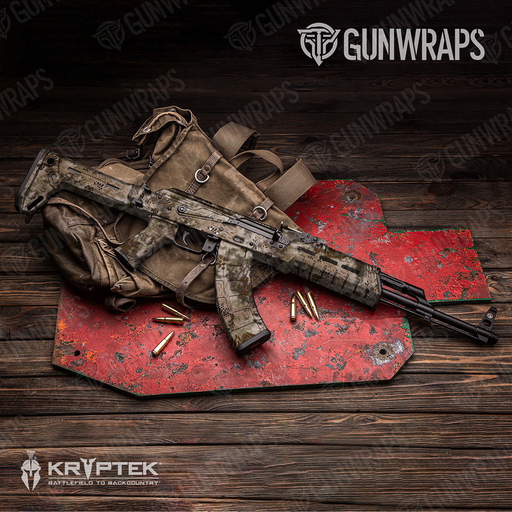 AK 47 Kryptek Highlander Camo Gun Skin Vinyl Wrap