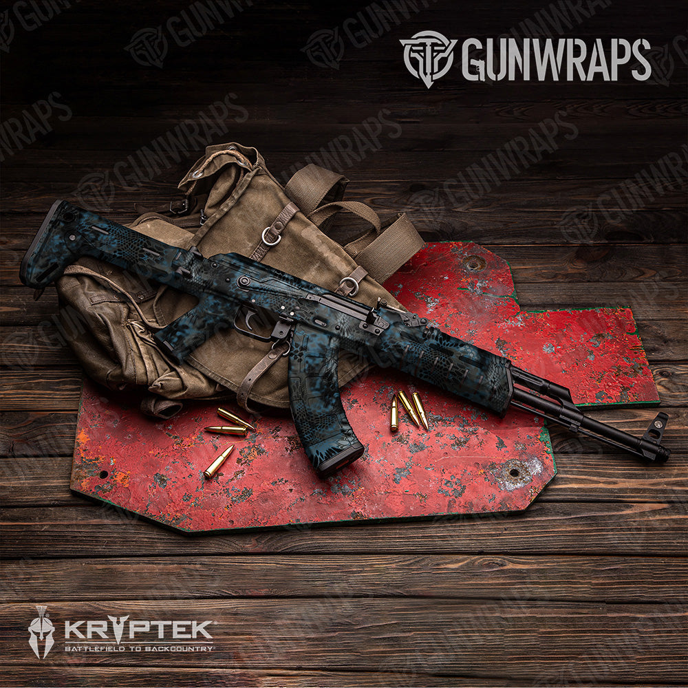 AK 47 Kryptek Neptune Camo Gun Skin Vinyl Wrap