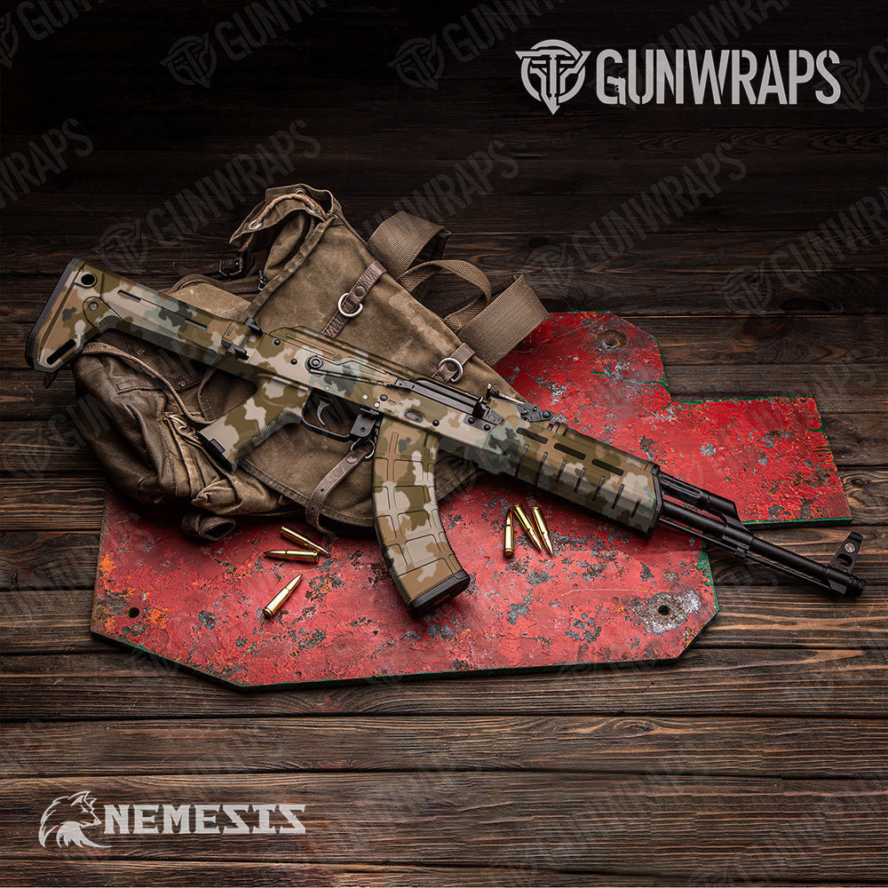 AK 47 Large Nemesis Desert Scorpion Camo Wrap