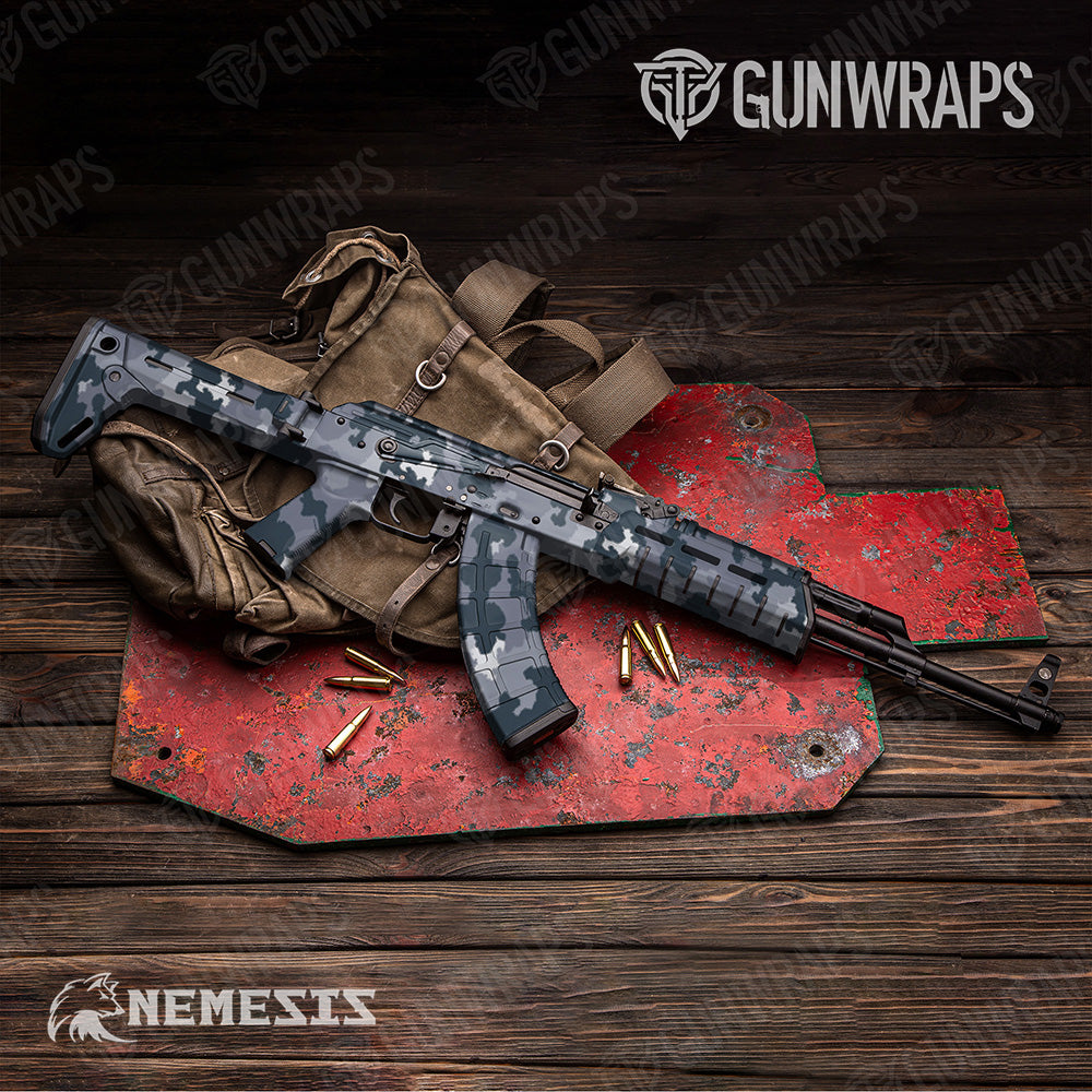 AK 47 Large Nemesis Night Ops Camo Wrap
