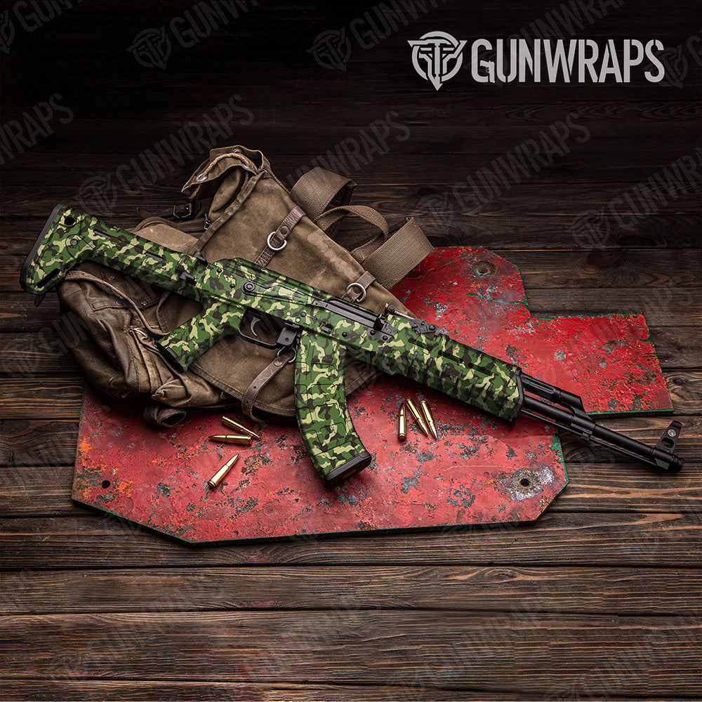 AK-47 Ragged Jungle Camo Gun Skin Vinyl Wrap
