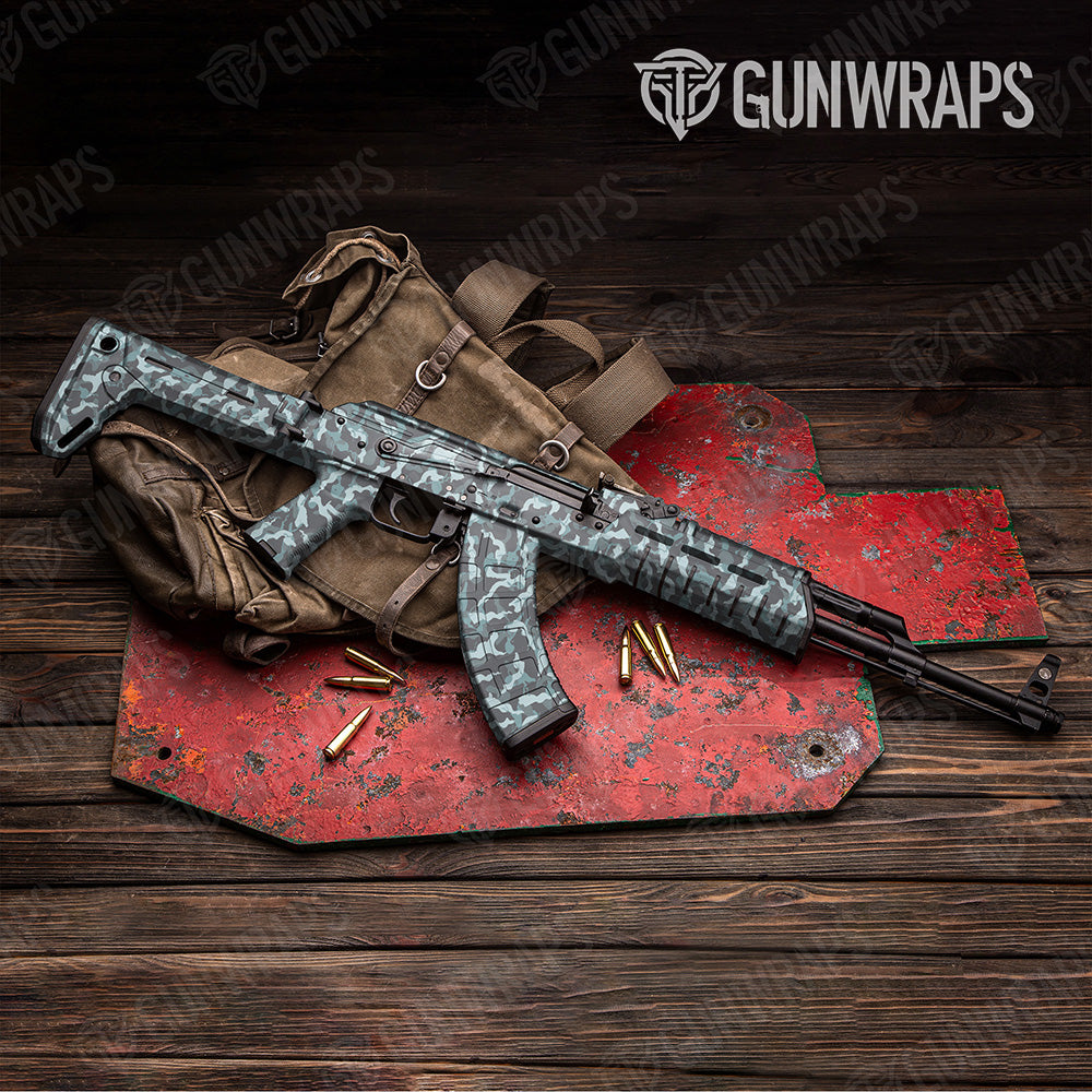 AK-47 Ragged Overcast Camo Gun Skin Vinyl Wrap