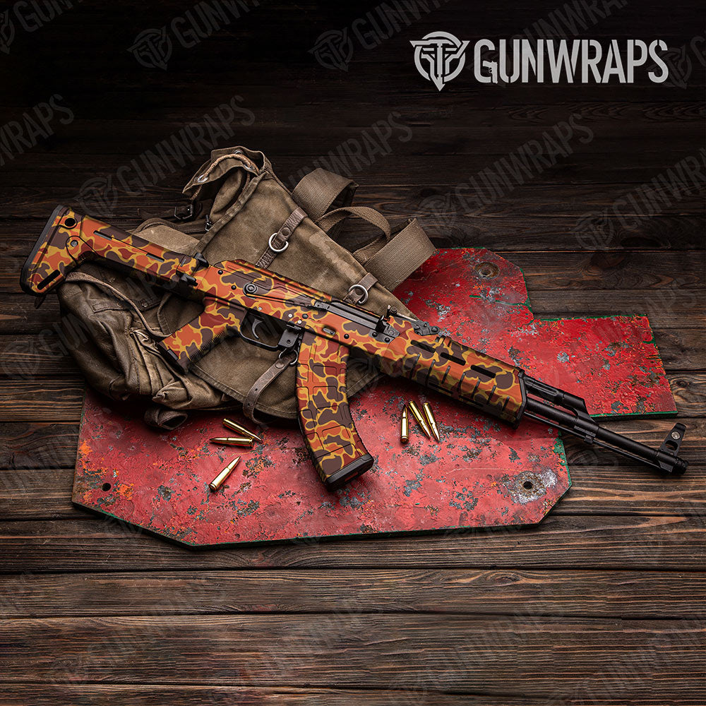 Old School Duck Autumn AK-47 Gun Skin Vinyl Wraps