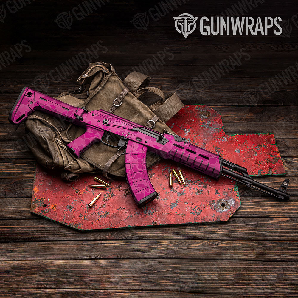Old School Duck Elite Magenta AK-47 Gun Skin Vinyl Wraps